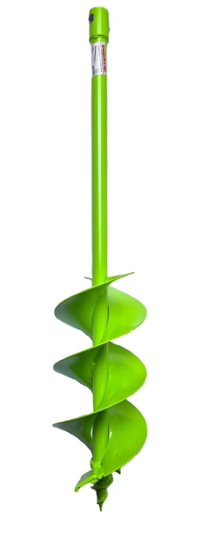 WERHE Erdbohrer für bohrmaschine ⌀ 150 mm, 80cm länge – Brunnenbohrer mit Einzelwicklung – Baumpflanzung, erdlochbohrer, Pfahlbohrer, Durchlässenbohrer – Grabungswerkzeug mit Hartmetallklingen