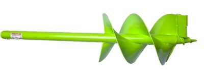 WERHE Erdbohrer für bohrmaschine ⌀ 200 mm, 80cm länge – Brunnenbohrer mit Einzelwicklung – Baumpflanzung, erdlochbohrer, Pfahlbohrer, Durchlässenbohrer – Grabungswerkzeug mit Hartmetallklingen