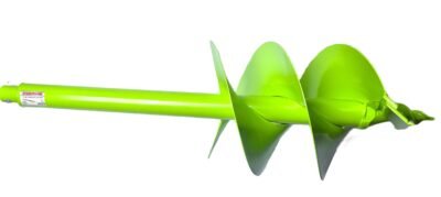 WERHE Erdbohrer für bohrmaschine ⌀ 250 mm, 80cm länge – Brunnenbohrer mit Einzelwicklung – Baumpflanzung, erdlochbohrer, Pfahlbohrer, Durchlässenbohrer – Grabungswerkzeug mit Hartmetallklingen