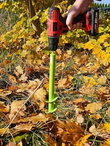 WERHE Erdbohrer 80 mm Ø, 600 mm lang für Bohrmaschine und Akkuschrauber – Gartenbohrer zum mühelosen Pflanzen von Blumen, Sträuchern und Graben von Zaunpfahl-Löchern - Image 10