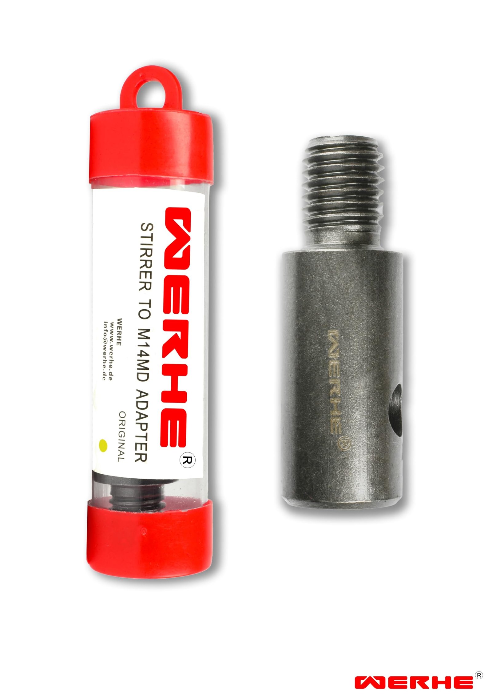 WERHE® Adapter M14 für Erdbohrer – Rührwerksadapter aus Hartstahl - Image 2