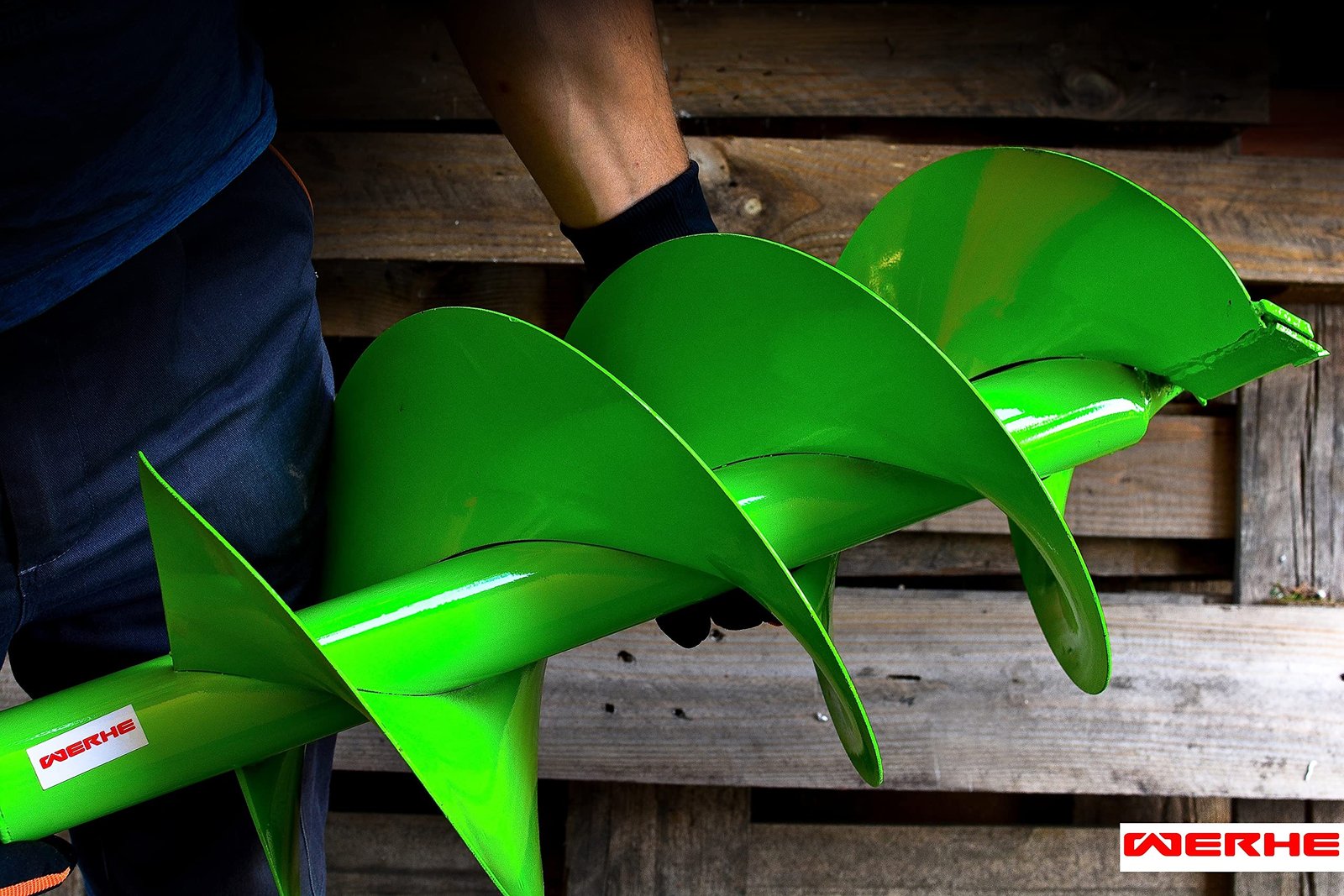 WERHE® Profi Bohrer Starker Stahl, Erdbohrer für bohrmaschine 250 mm Doppel-Welle extrem robust - Pfahlbohrer Brunnenbohrer präzise Bohrspitze. - Image 8