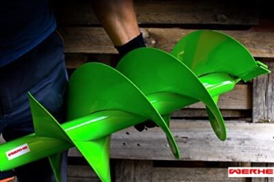 WERHE® Profi Bohrer Starker Stahl, Erdbohrer für bohrmaschine 250 mm Doppel-Welle extrem robust mit SDS Max Adapter - Pfahlbohrer Brunnenbohrer präzise Bohrspitze. - Image 10