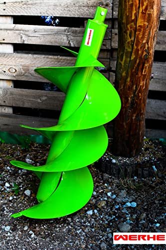 WERHE® Profi Bohrer Starker Stahl, Erdbohrer für bohrmaschine 300 mm Doppel-Welle extrem robust - Pfahlbohrer Brunnenbohrer präzise Bohrspitze. - Image 10